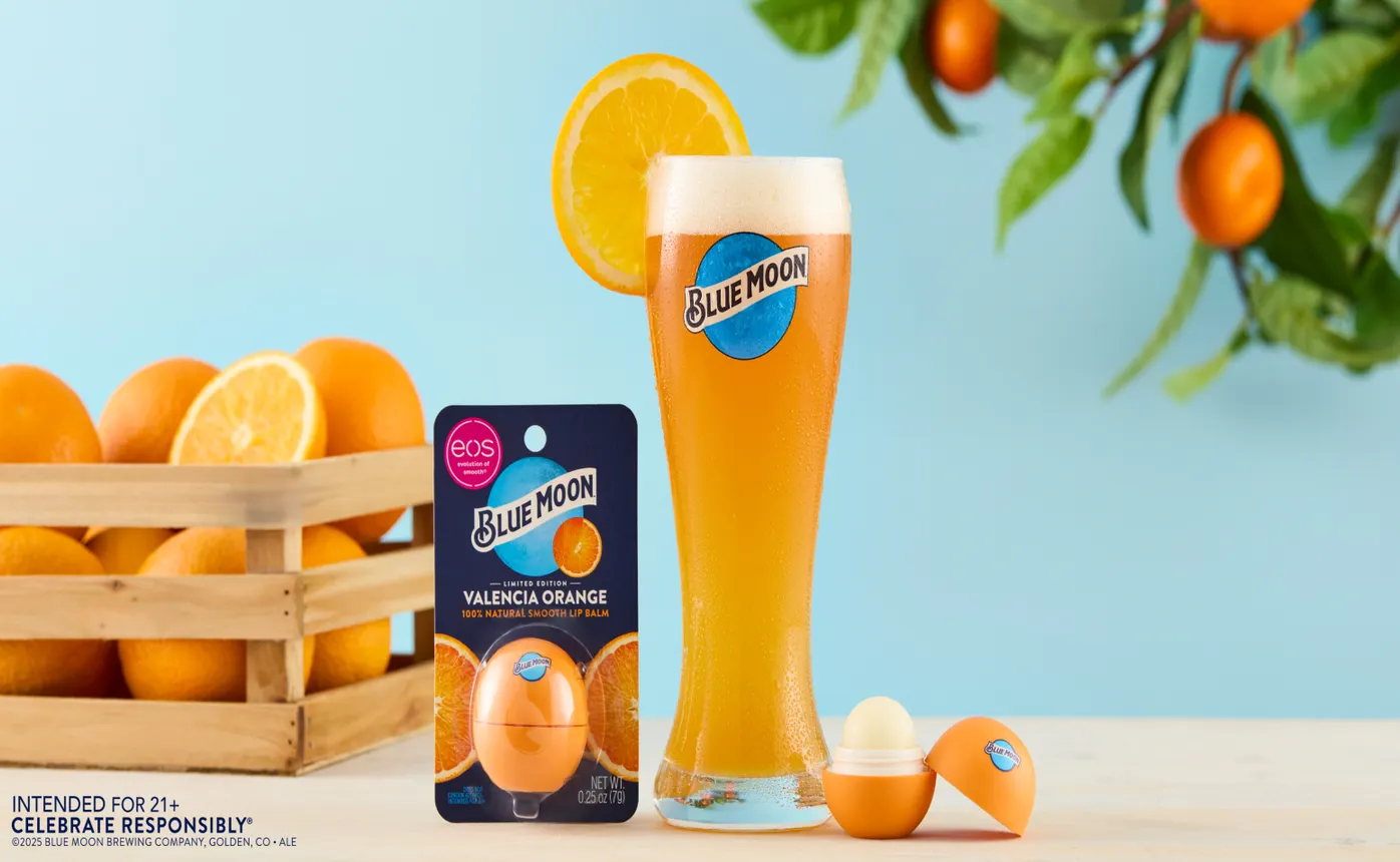 Blue Moon x eos Valencia Orange Lip Balm