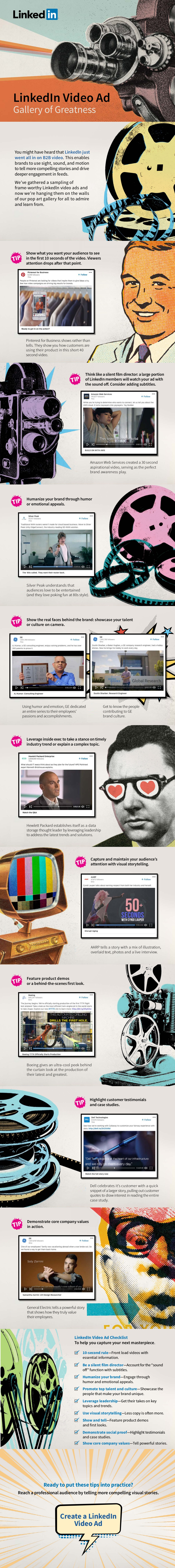 LinkedIn video ad examples and tips