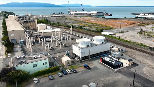 Puget Sound Energy's Encogen Generating Station located next to the Bellingham District Energy Utility