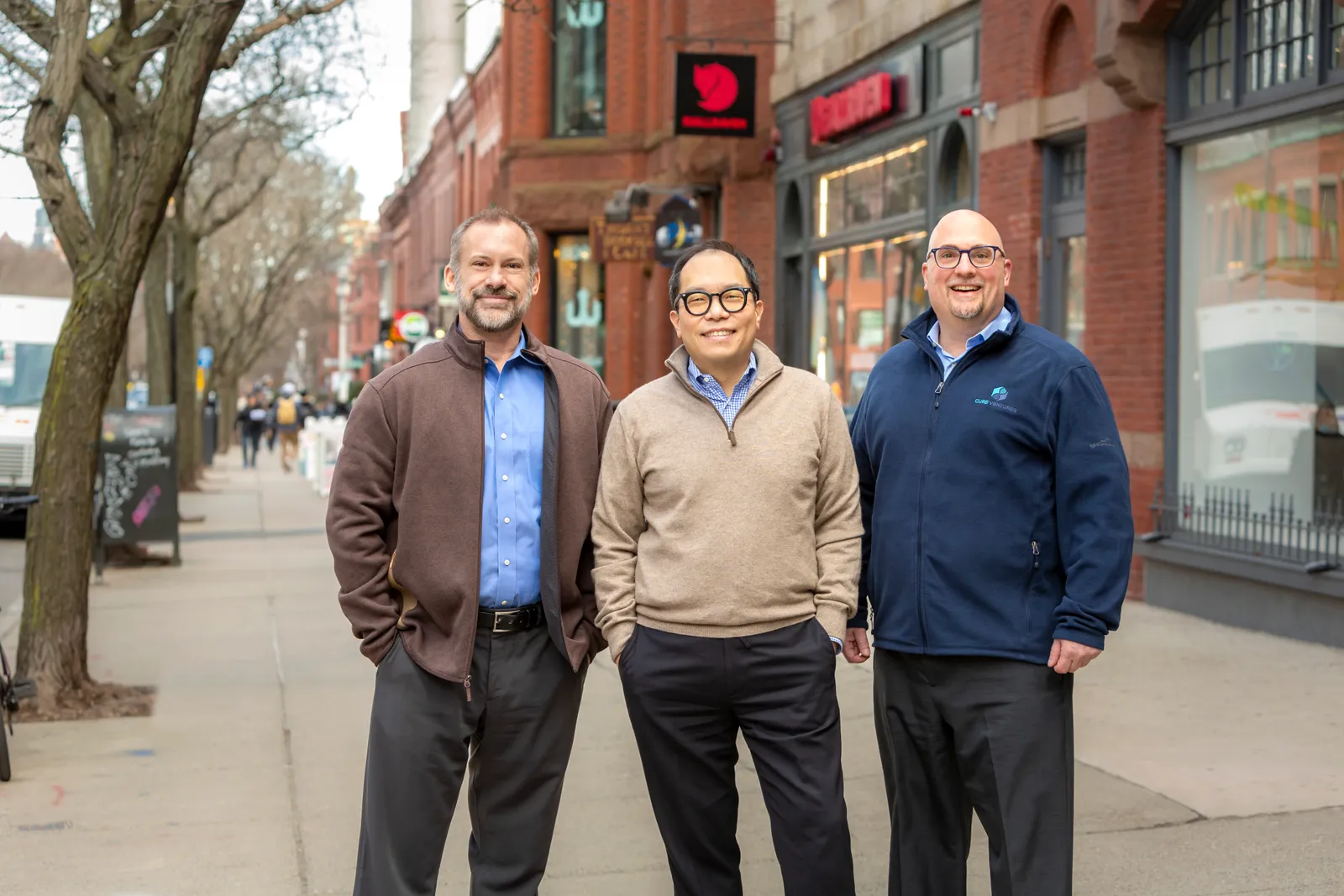 Cure Ventures founders and managing partners: Lou Tartaglia, Richard Lim, David Fallace