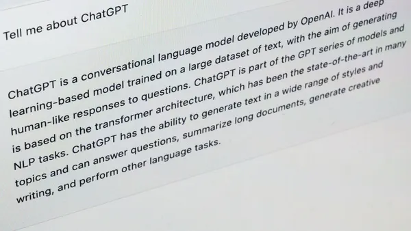 a prompt and answer in chatgpt