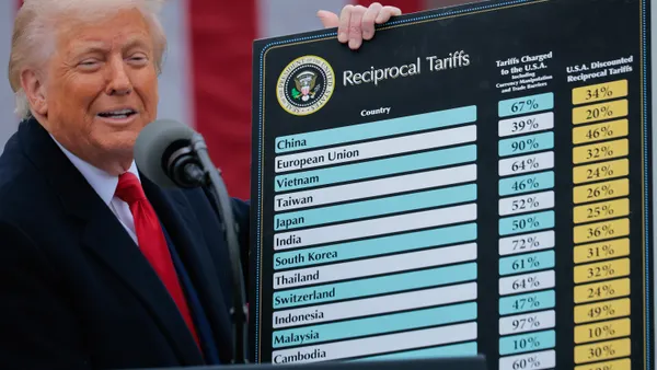 U.S. President Donald Trump speaks during a “Make America Wealthy Again” trade announcement event in the Rose Garden at the White House on April 2, 2025 in Washington, DC.