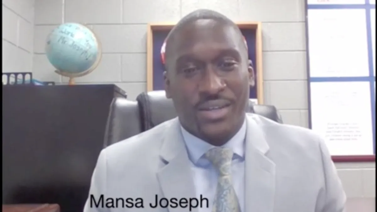 Mansa Joseph is an assistant principal of instruction at Irmo Middle School in Columbia, South Carolina