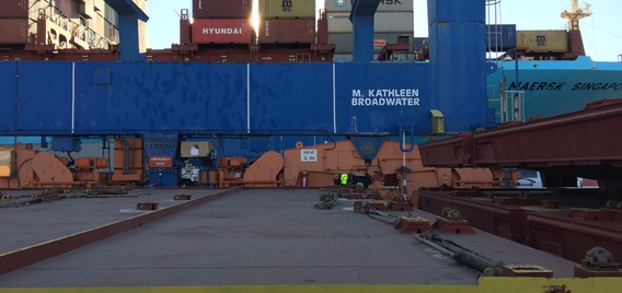 M. Kathleen Broadwater, the crane, at the Port of Baltimore