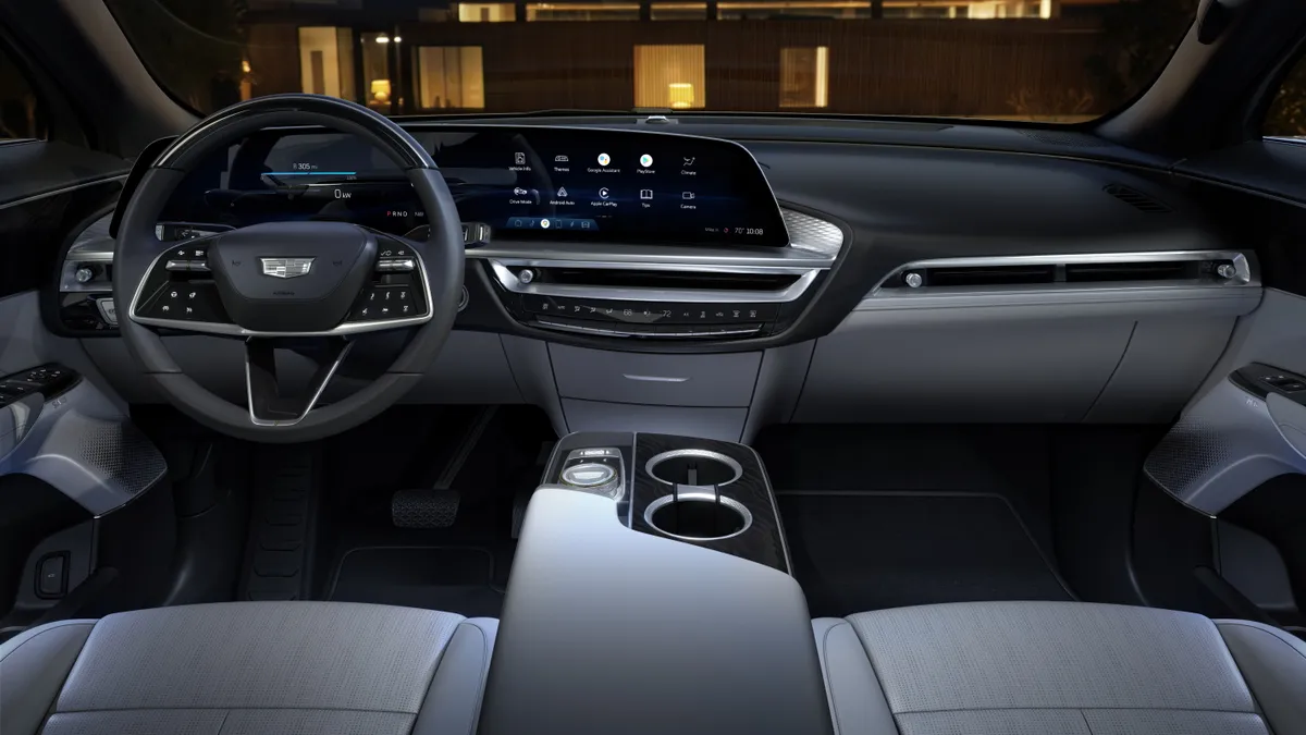 2024 Cadillac Lyriq interior.