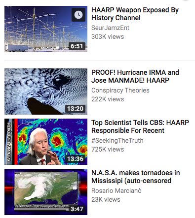 YouTube recommendations