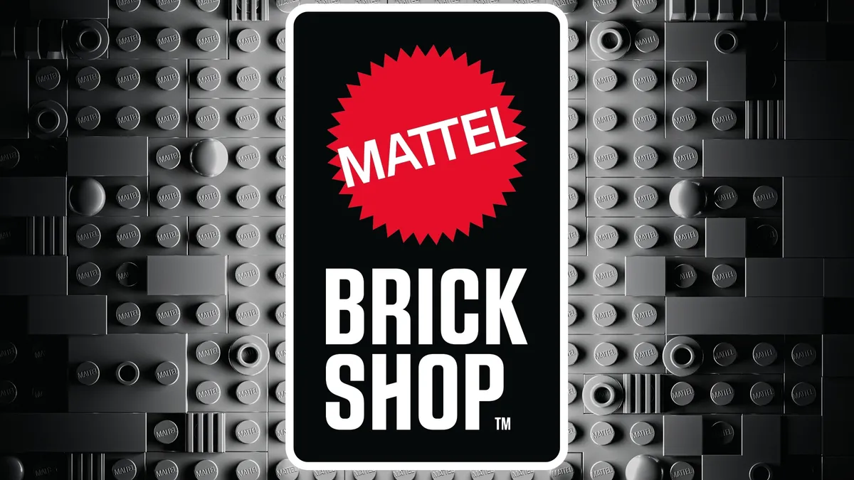 The Mattel Brick Shop logo