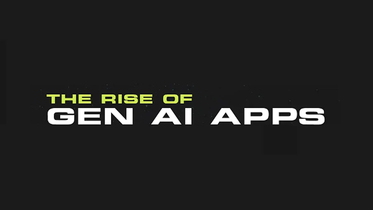 The Rise of Gen AI apps infographic