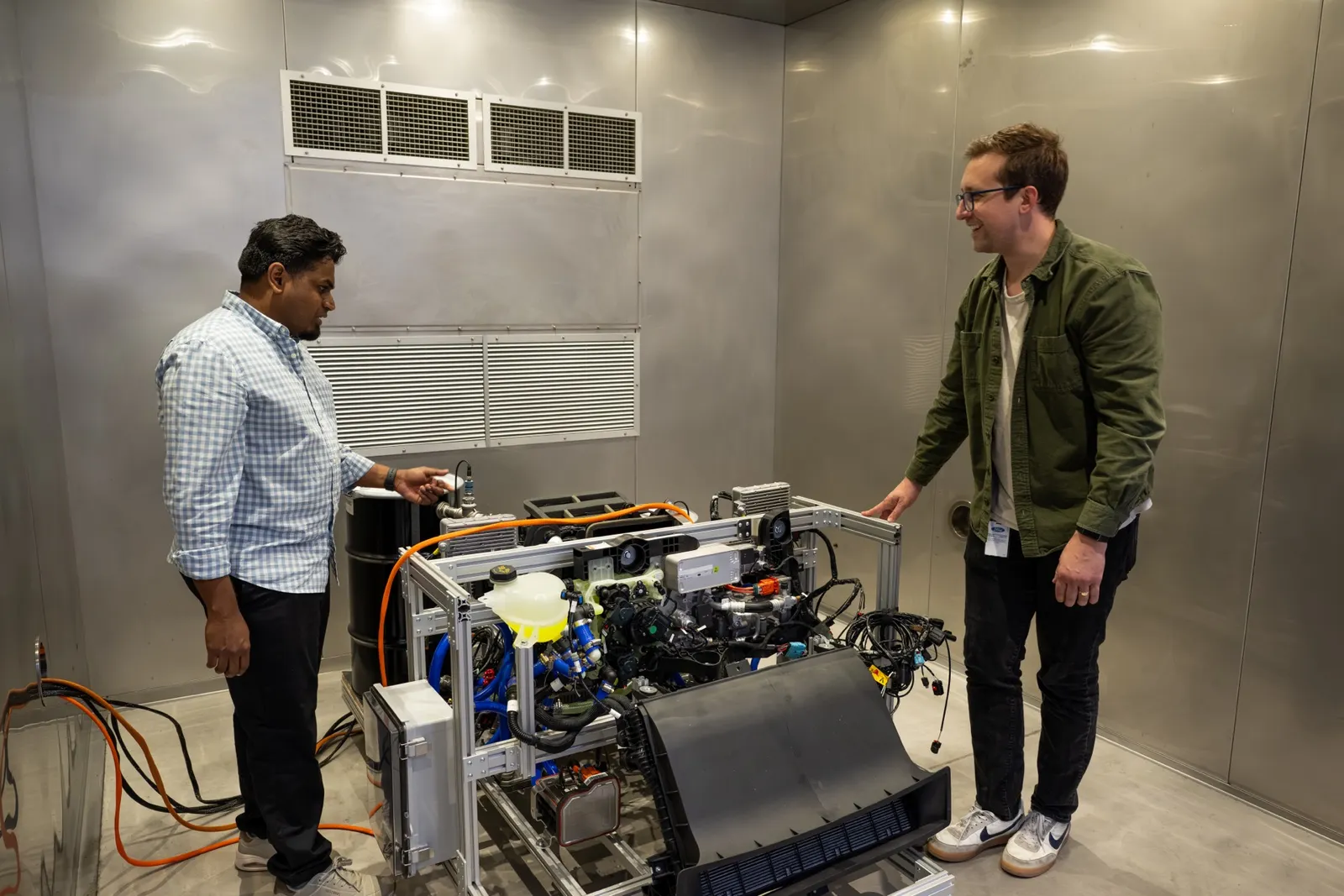 Ford thermal testing at EVDC in Long Beach, California