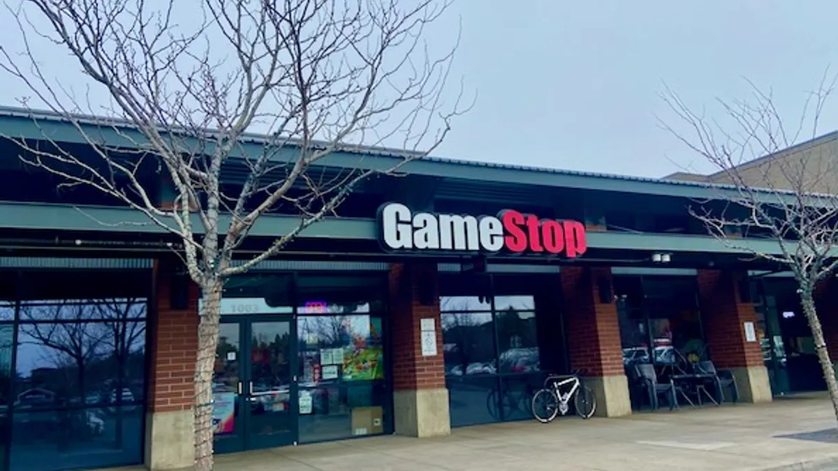 A GameStop location.