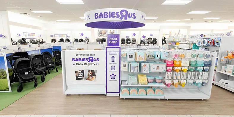 A Babies R Us shop in shop at a Kohl&#x27;s store.