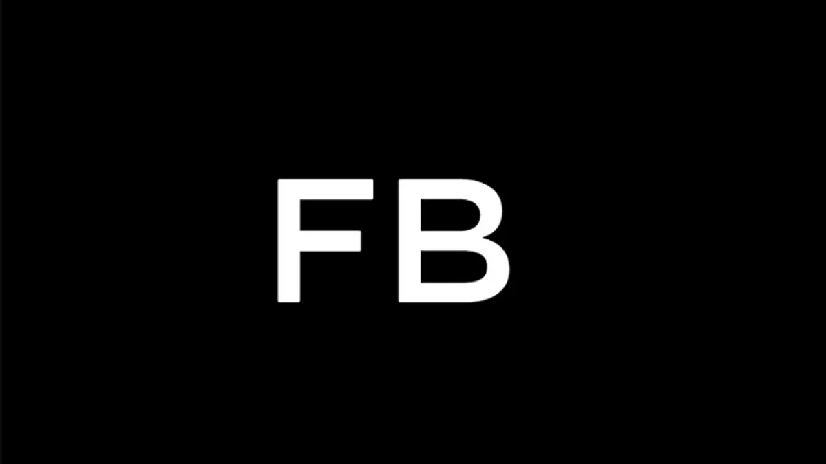 Facebook logo black