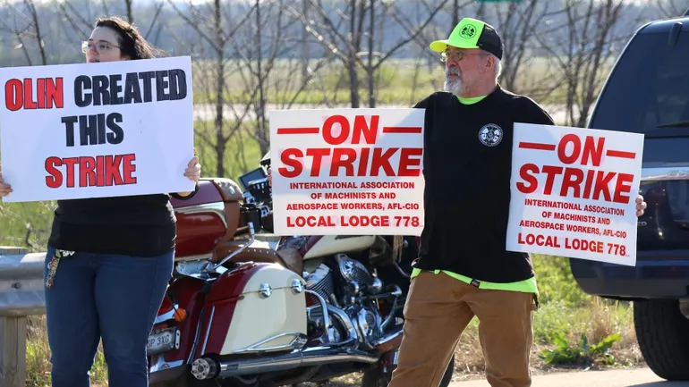 Over 1,300 Winchester workers strike at Olin plant in Missouri
