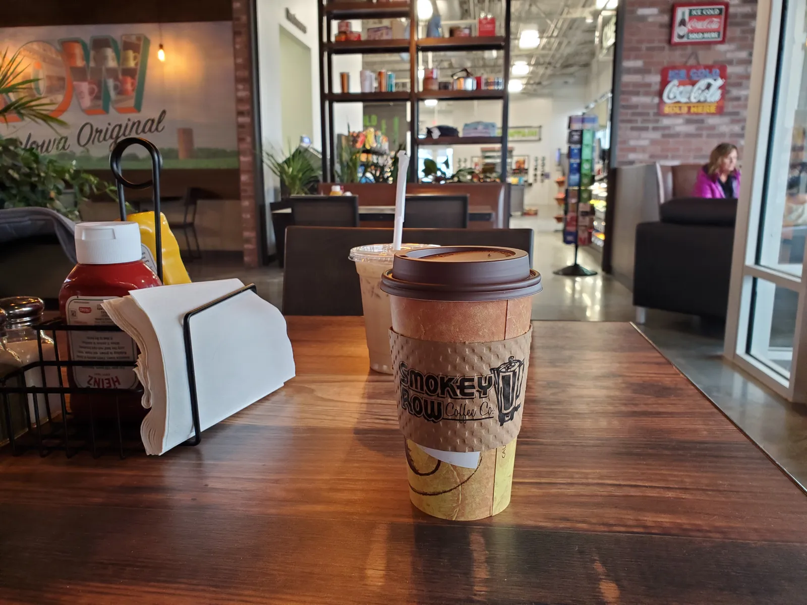 A Smokey Row coffee shop inside Hy-Vee's Fast & Fresh c-store