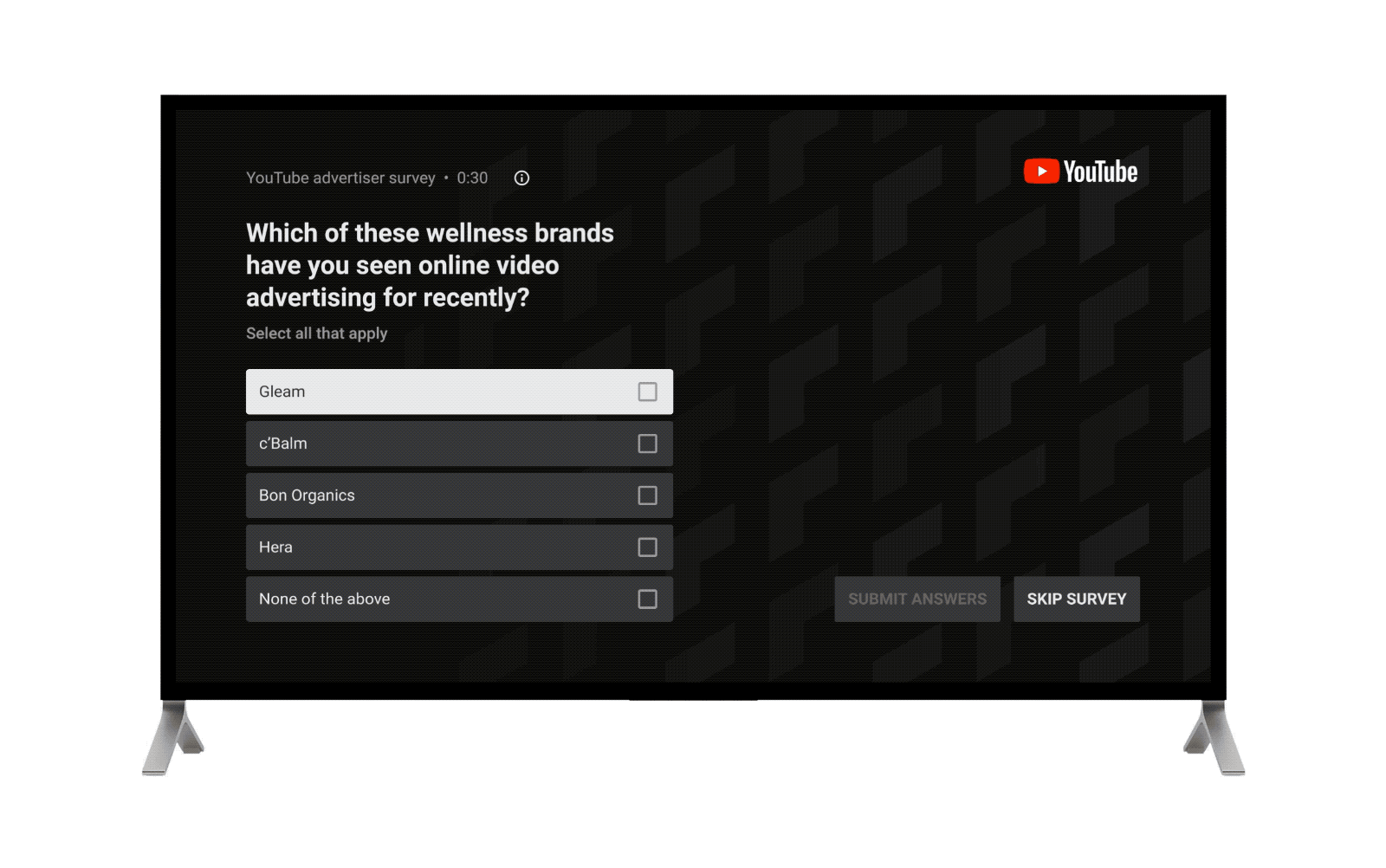 YouTube Brand Lift for TV