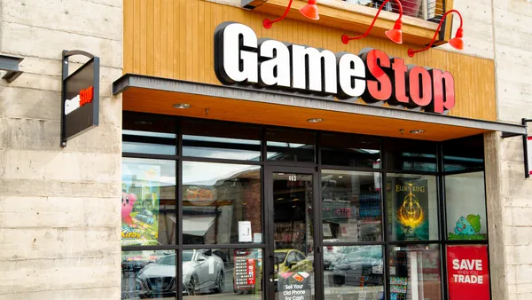 A GameStop storefront