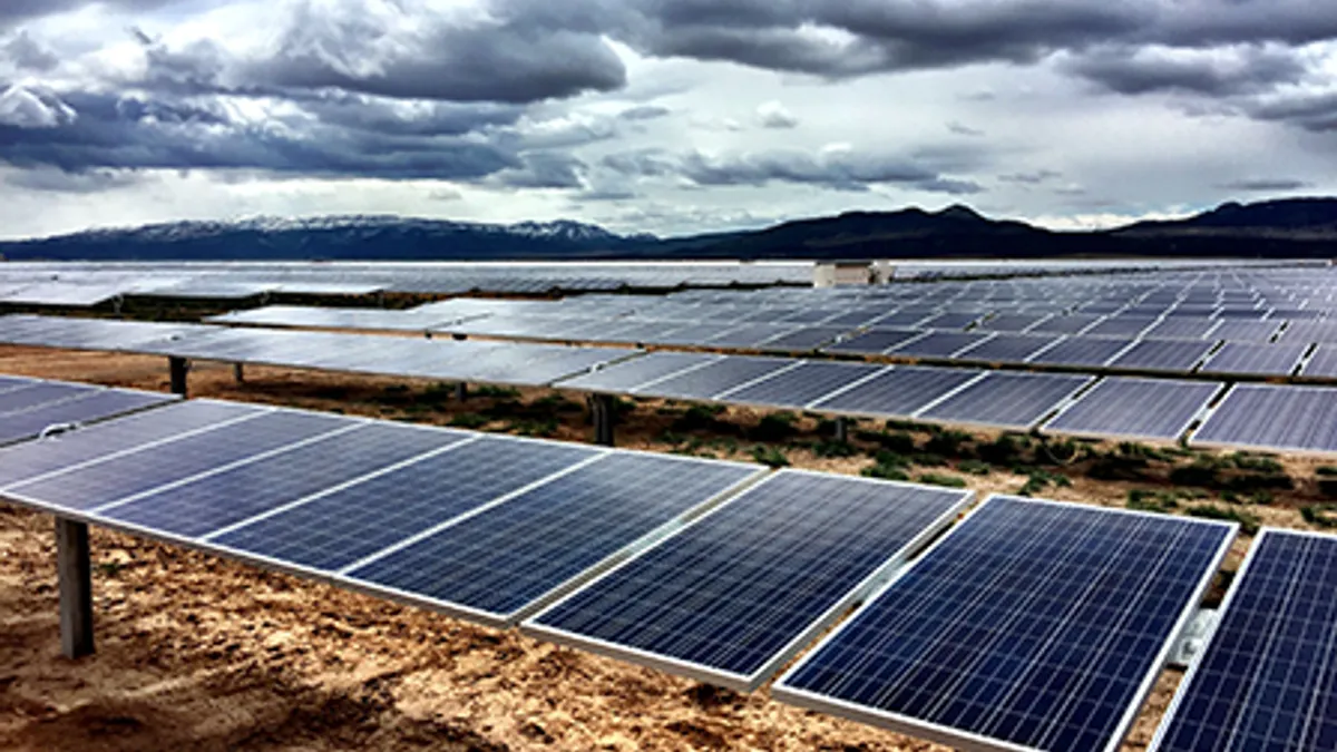 A solar plant in Utah.