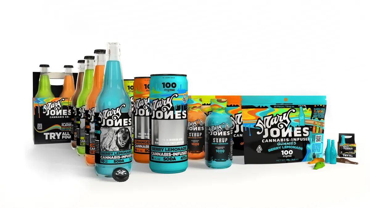 Jones Soda, soda, cannabis, Mary Jones