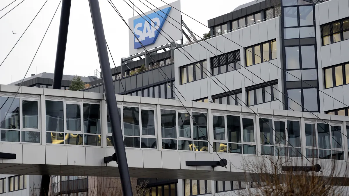 A general view of the headquarters of SAP AG, Germany's largest software company on January 8, 2013 in Walldorf, Germany.