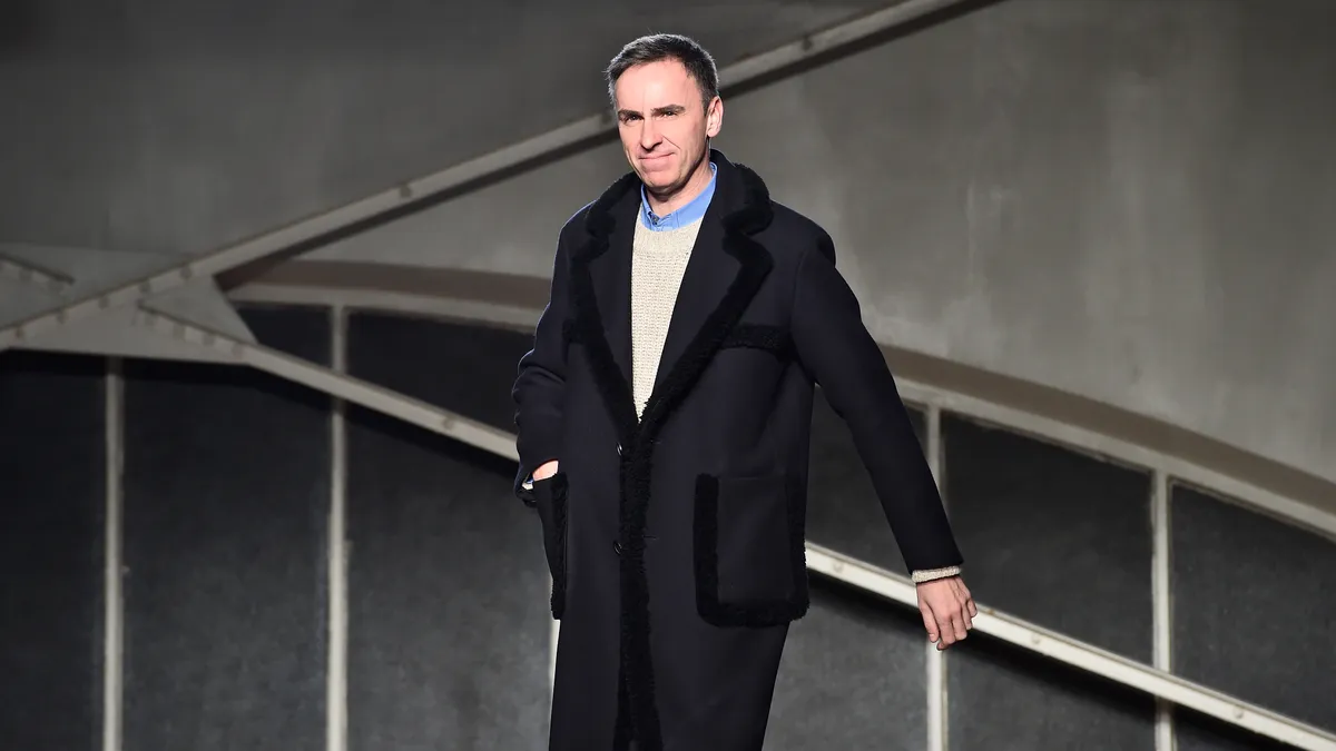 Photo of designer Raf Simons.