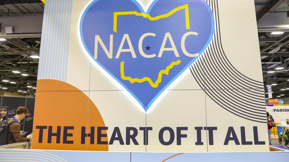 Conference sign at expo center.