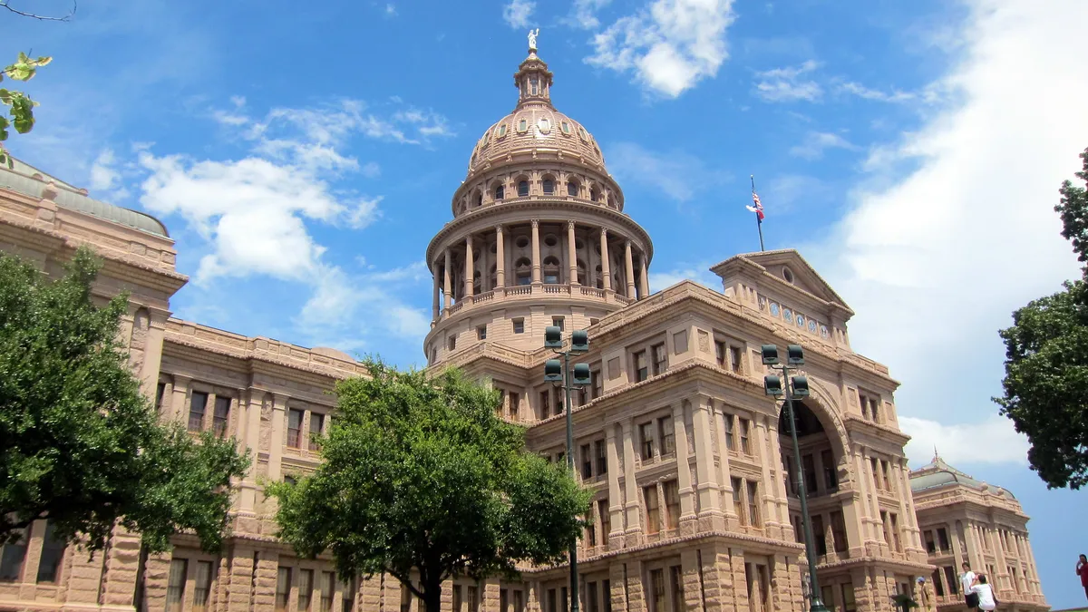 The Texas statehouse.