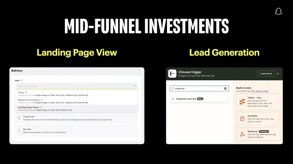 Snap ad improvements