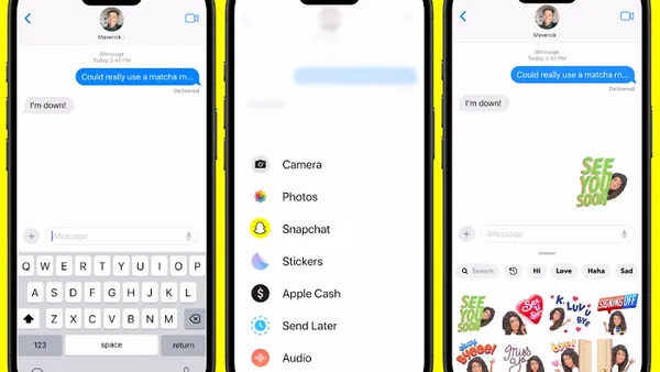 Snapchat iMessage
