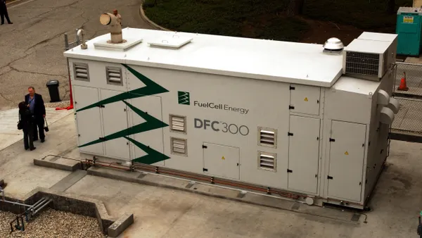 A big box that says "Fuel Cell Energy DFC 300"