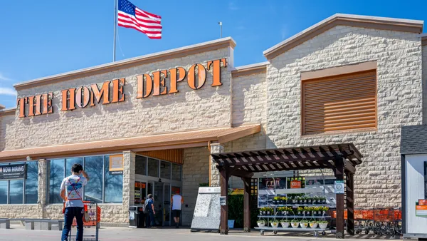 The outside of a Home Depot store