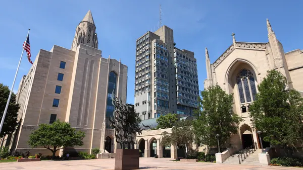 Marsh Plaza at Boston University's Charles River campus
