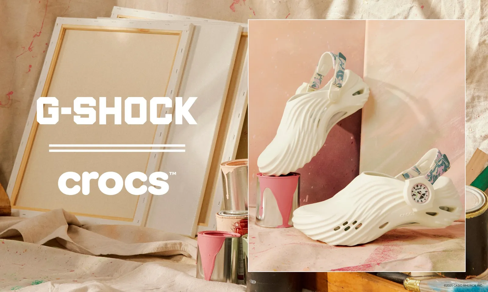 A brand iamge of the G-Shock and Crocs collaboration