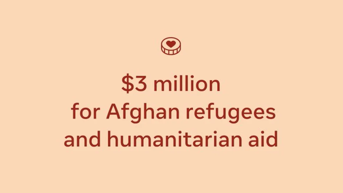 Facebook Afghanistan aid