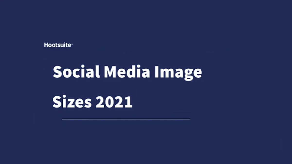 Hootsuite social media image size guide