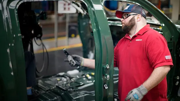 Nissan Caton Mississippi worker plant production