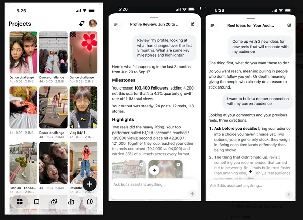 Edits AI assistant