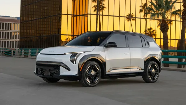 The 2027 Kia EV3 in U.S. specification, in the sun