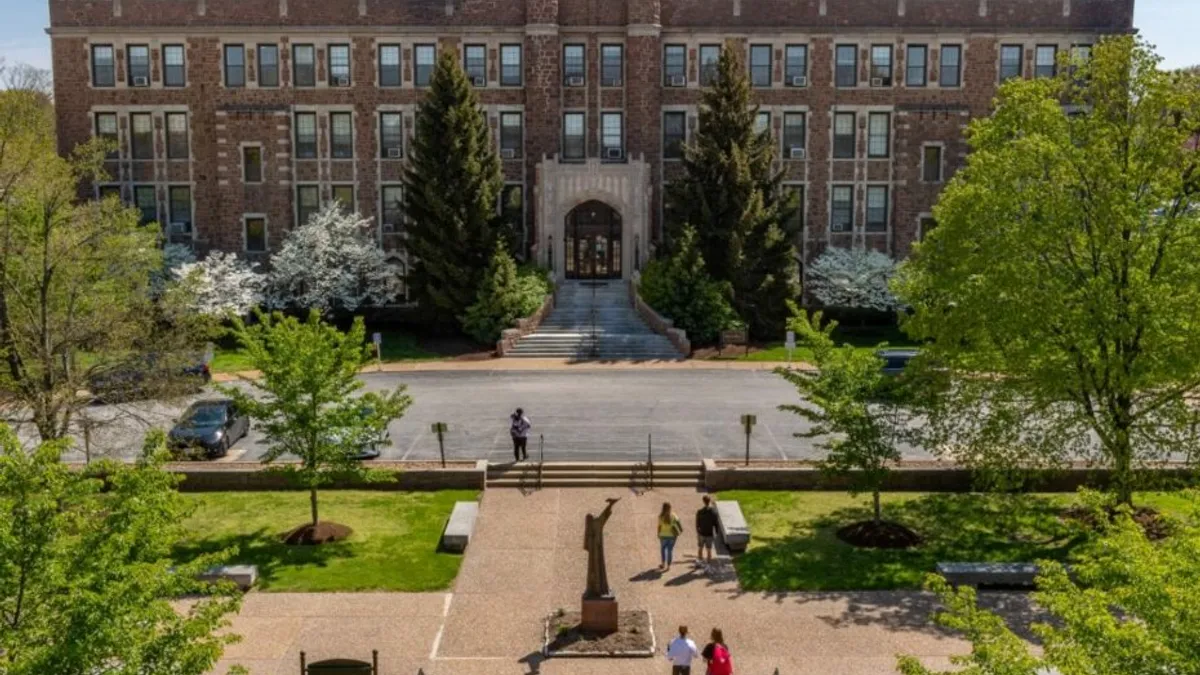 An ariel shot of Fontbonne University.