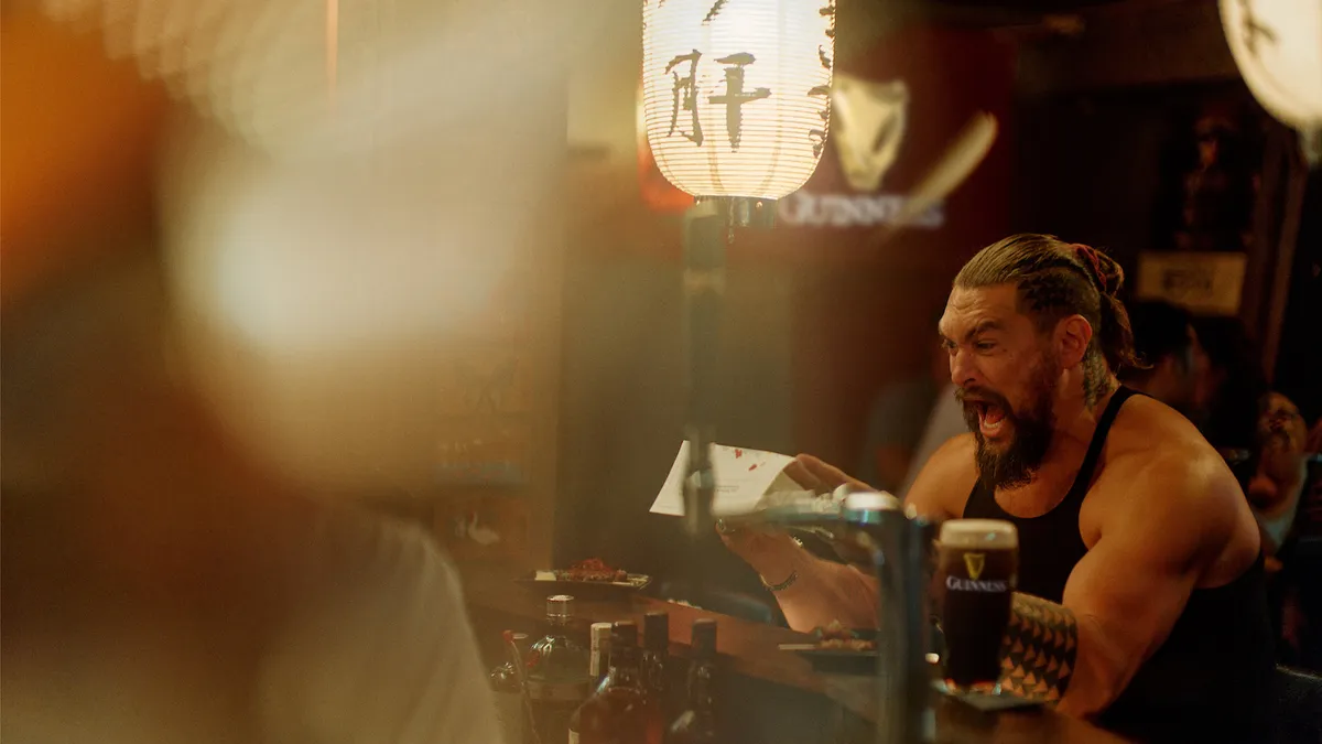 Jason Momoa appears in a Guinness ad