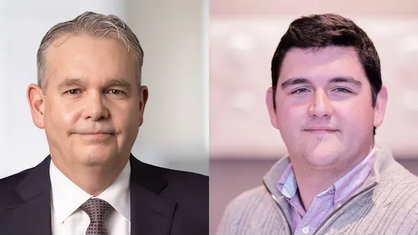 Left to right: Gregory Oakes, chief executive officer of Slate Medicines, and Neil Buckley, chief operating officer of Slate Medicines.