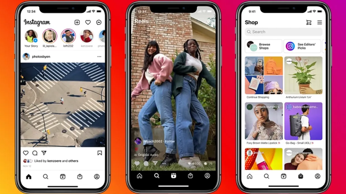 Instagram Reels and Shops Tabs