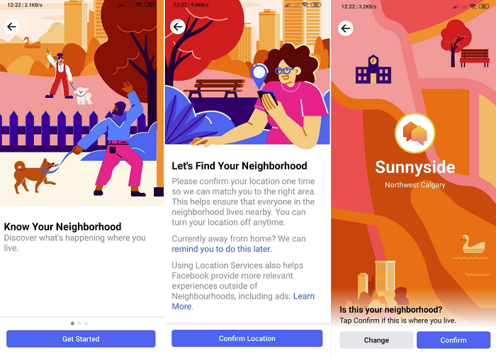 Facebook Neigborhoods