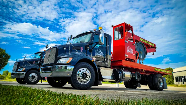 Smash My Trash trucks parked