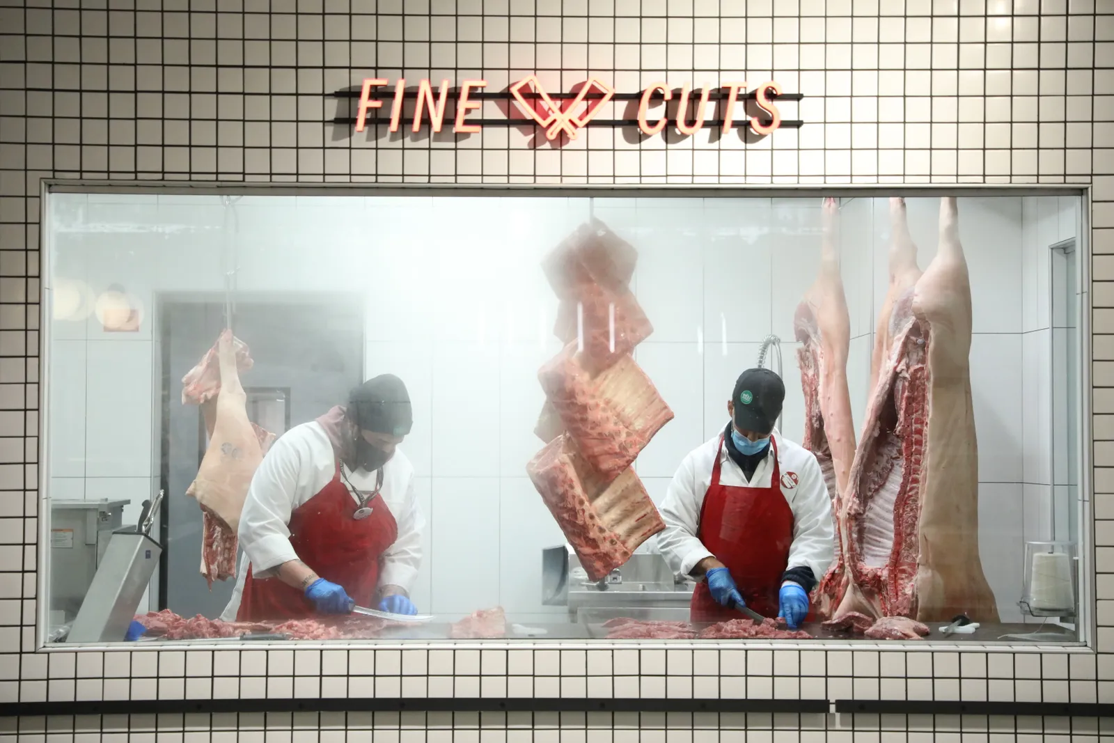 Whole Foods' Manhattan West meat cutting department