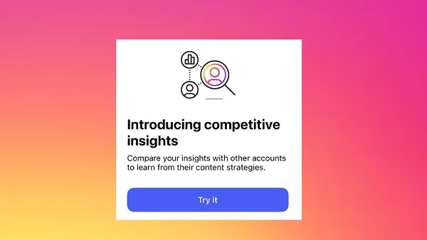 Instagram competitor insights