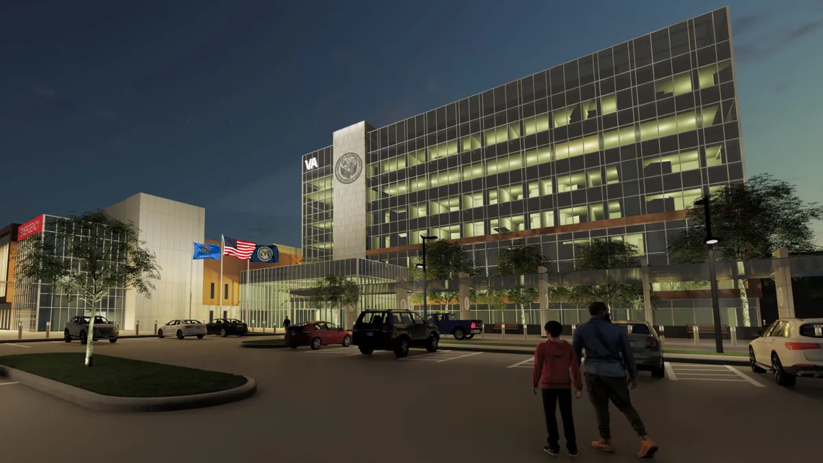 A rendering of Oklahoma State University's new medical campus