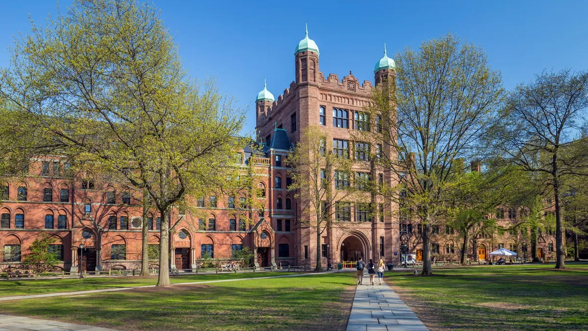 The campus of Yale University.