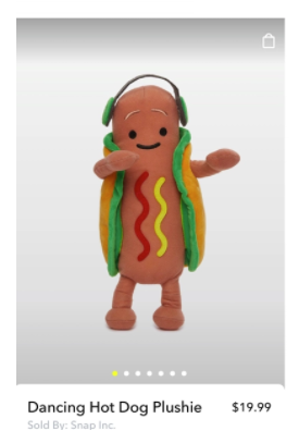 Snapchat Dancing Hotdog merch
