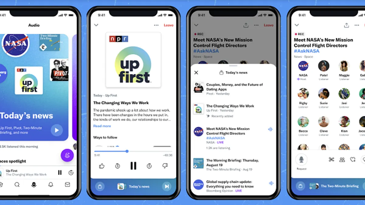 Twitter Audio tab