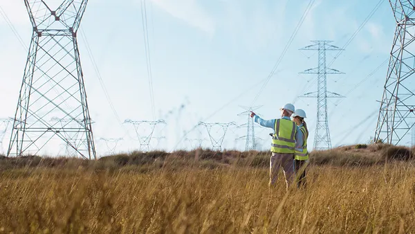 Powerlines over a field